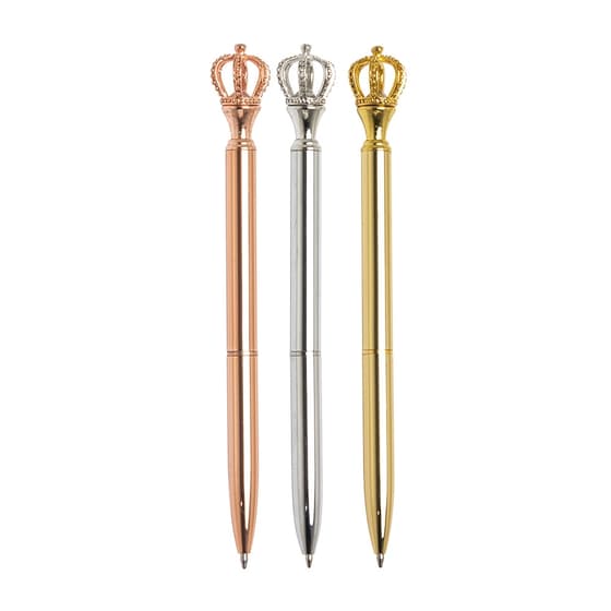 CANETA METAL COROA
