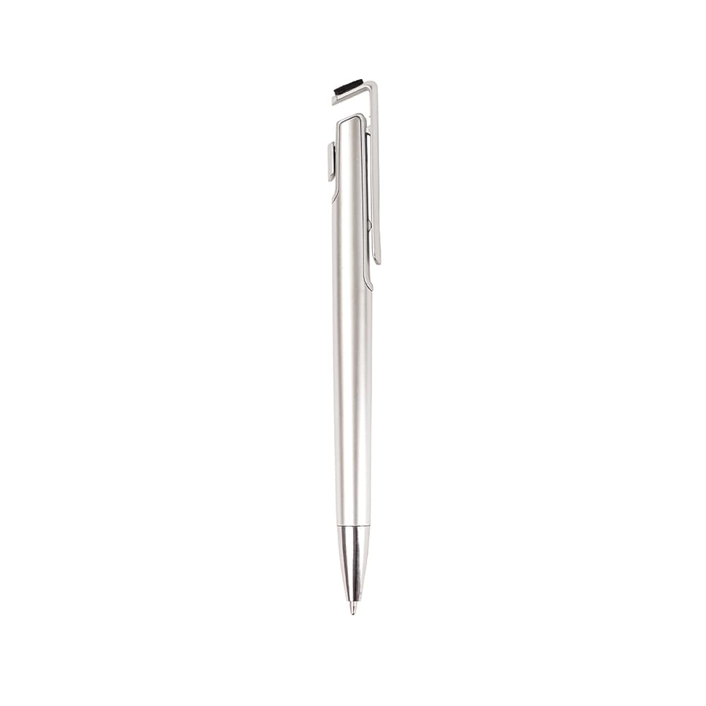 CANETA PLÁSTICA COM SUPORTE PARA CELULAR