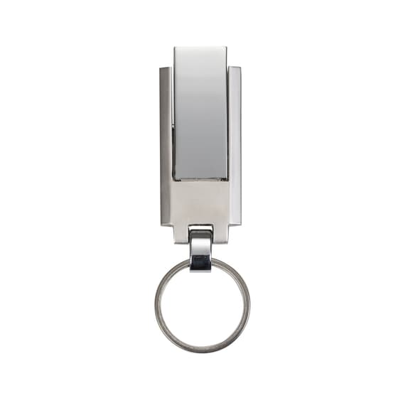 PEN DRIVE CHAVEIRO METAL GRANDE 4 GB RETRÁTIL