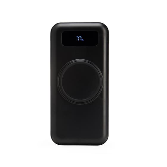 POWER BANK 10.000MAH COM CARREGAMENTO VIA INDUÇÃO OU VIA CABO