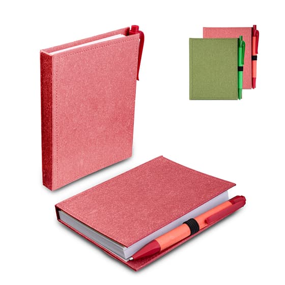 Mini Caderno A6 com caneta (13x11cm)