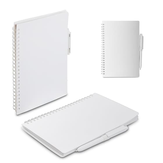 Caderno A5 Capa em PP com caneta